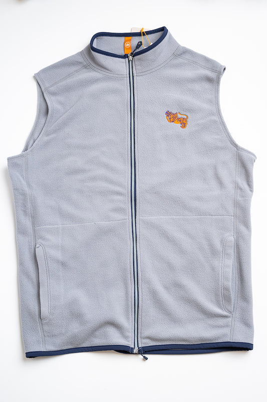 Clemson Microfleece Vest in Grey