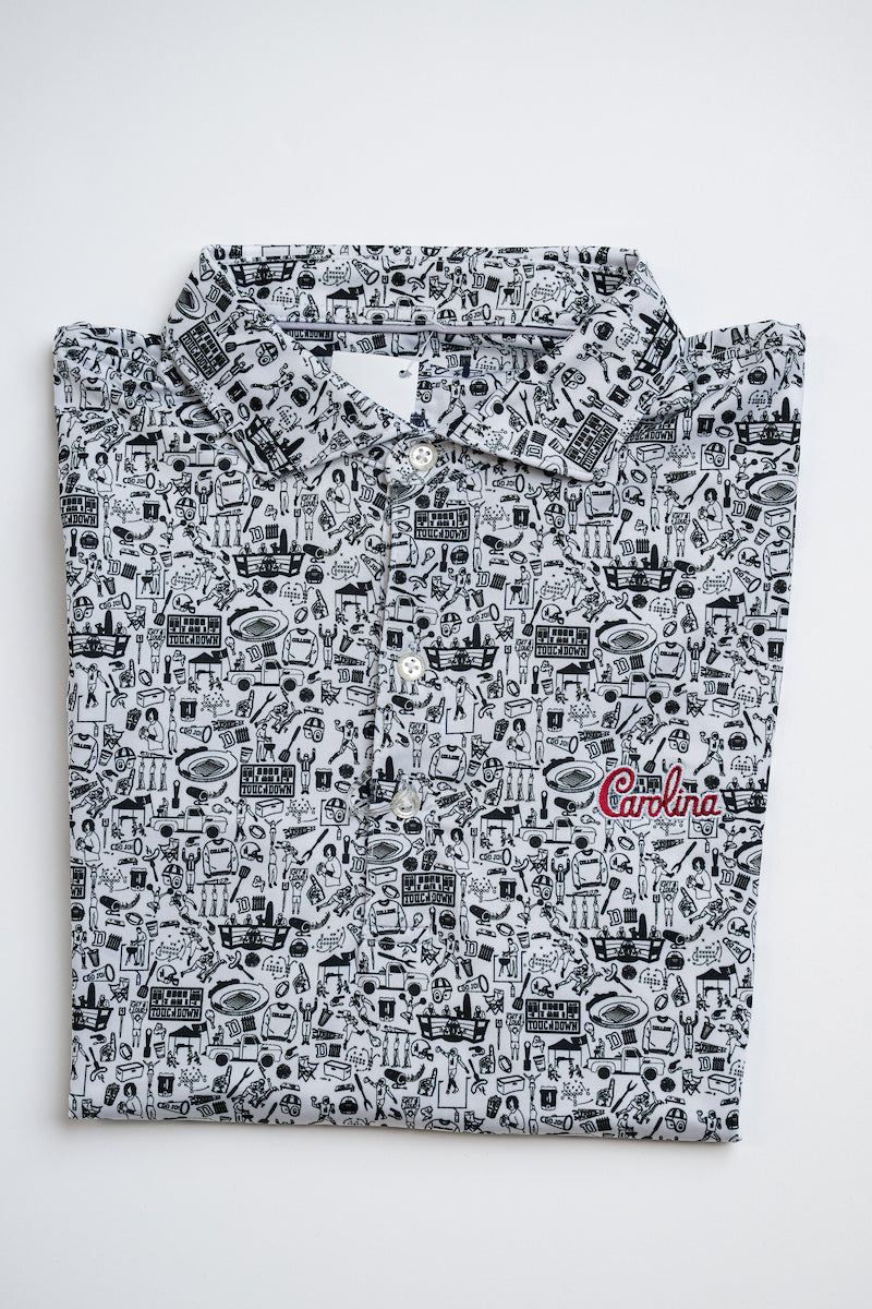 Tailgater University of SC Performance Polo in Black and White