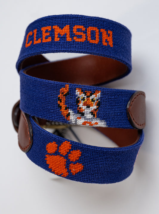 Clemson Life Needlepoint Belt