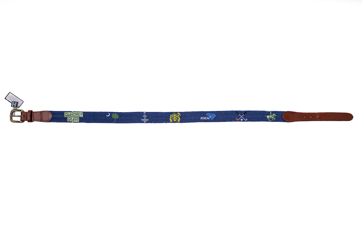 Aiken Life Needlepoint Belt