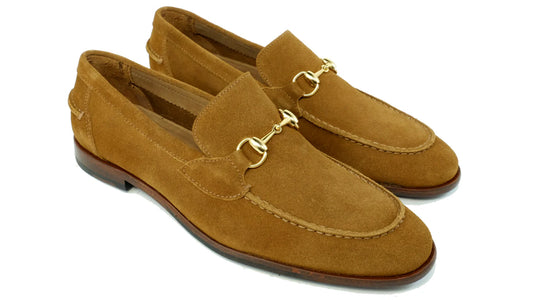 Miami Suede Bit Loafer in Bourbon