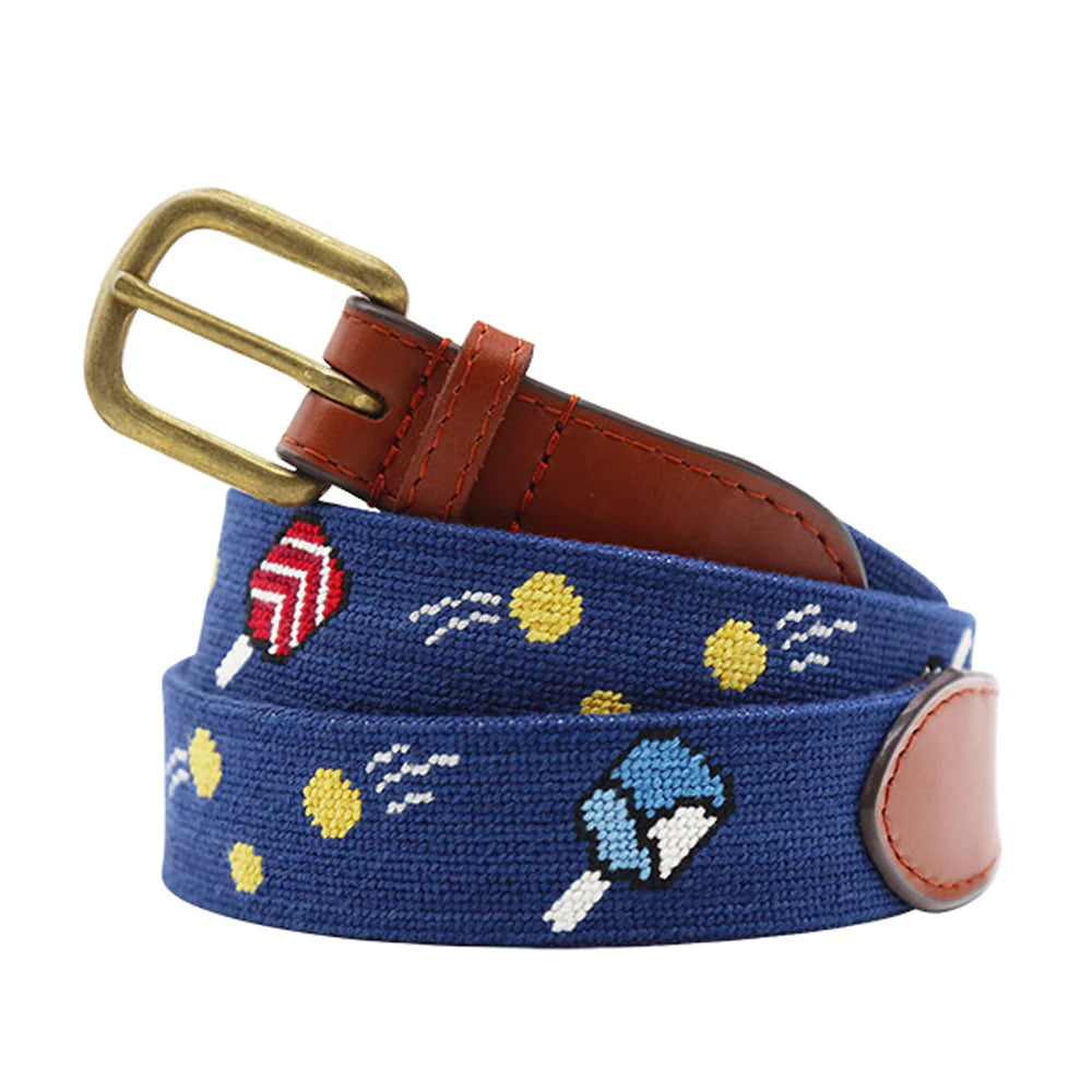 Pickleball Needlepoint Belt