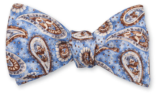 Bernadette Pine Bow Tie in Blue
