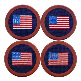 America Flags Coaster Set