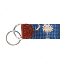 SC Flag Needlepoint Key Fob