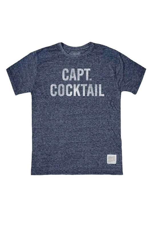 Captian Cocktail T-Shirt in Blue
