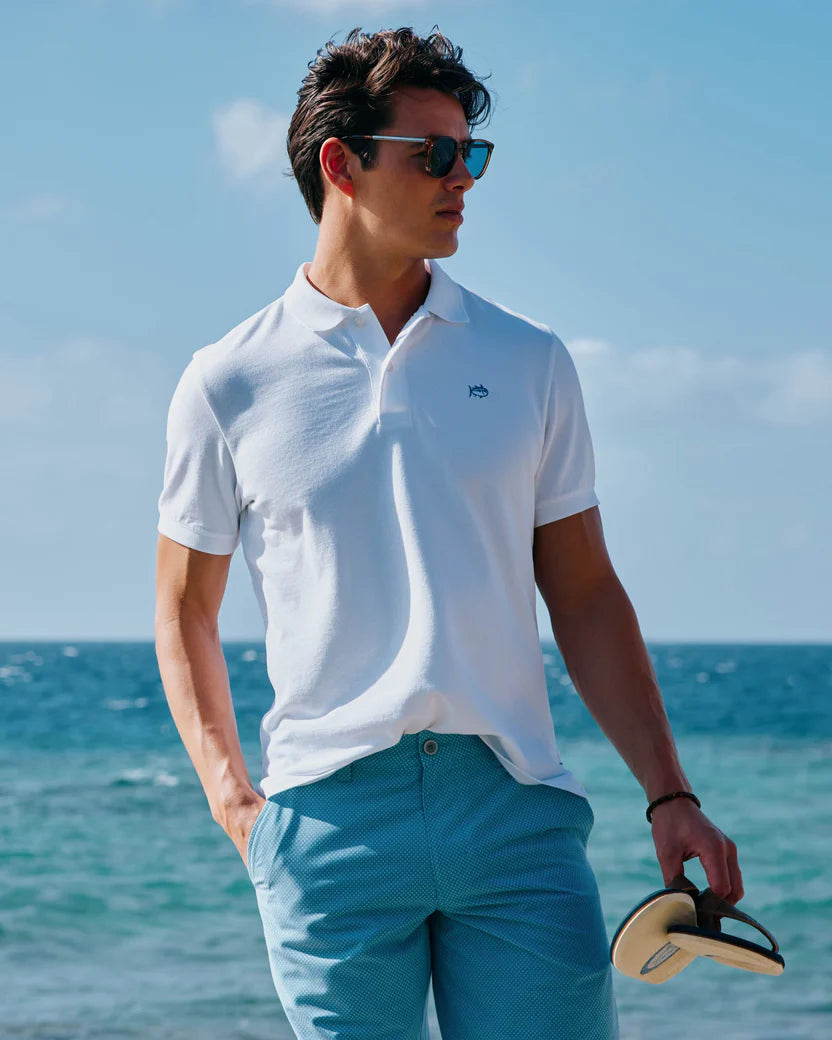 Skipjack Polo in White
