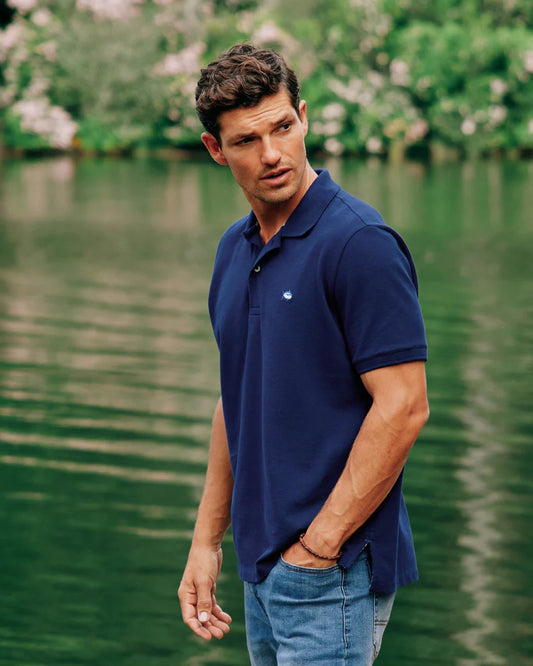 Skipjack Polo in True Navy