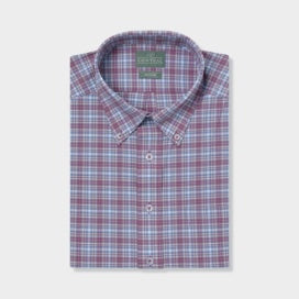Powell Litetec Plaid Shirt in Mulberry