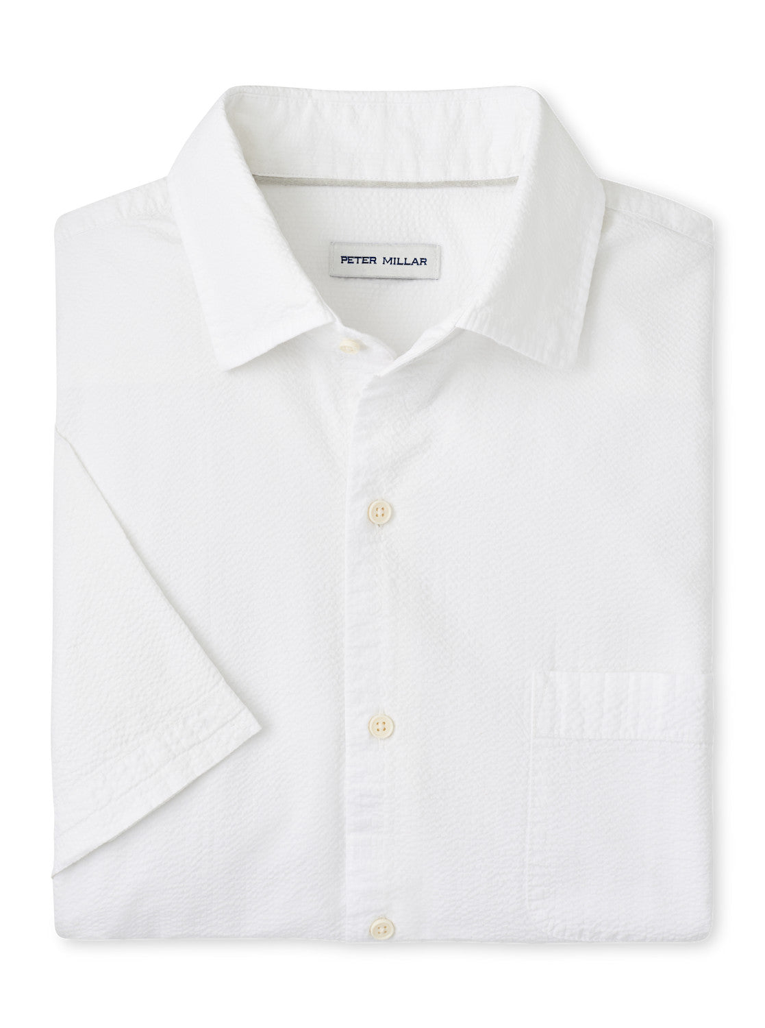 Peter Millar Seaward Cotton Shirt in White