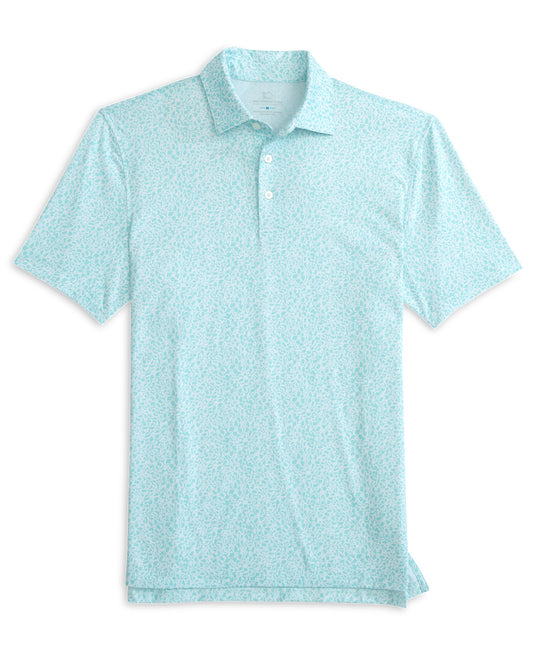That Floral Feeling Driver Polo in Wake Blue