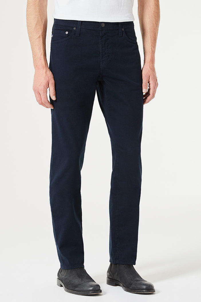 AG Tellis Slim Sueded Sateen Pant in New Navy
