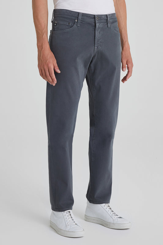 AG Tellis Slim Sueded Sateen Pant in Folkestone Grey