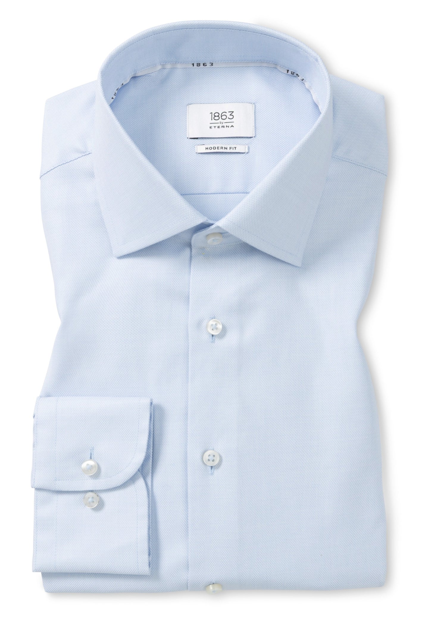 Modern Fit Twill Dress Shirt in Sky