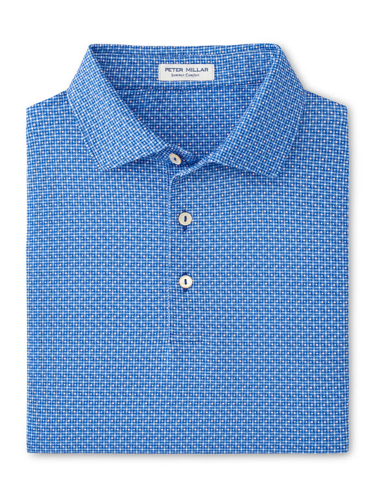 Peter Millar Vega Performance Jersey Polo in Sailor Blue