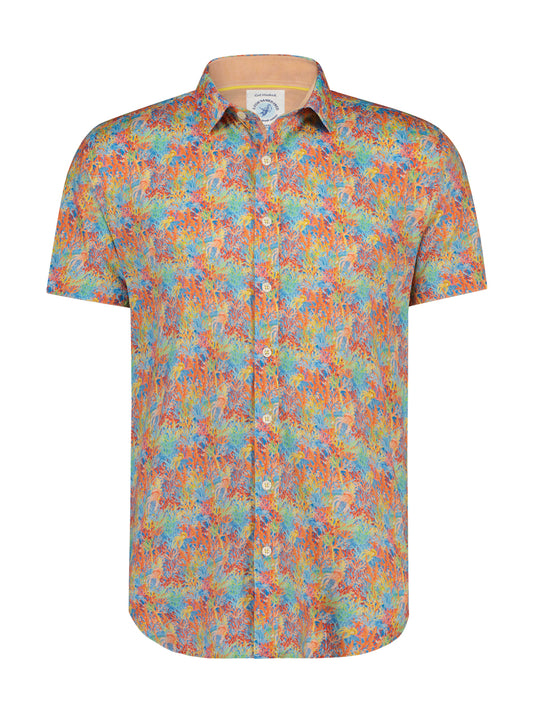 Coral Multicolor Short Sleeve Shirt