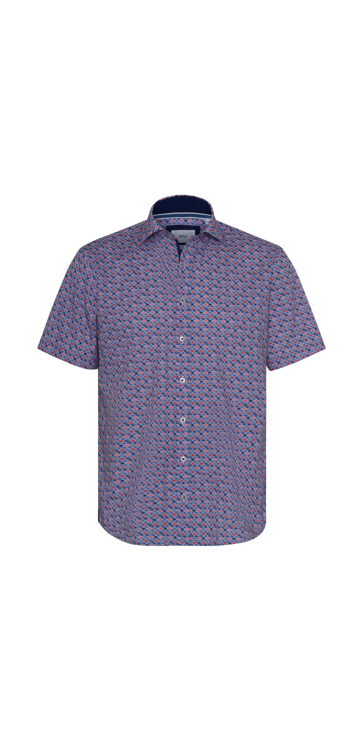 Hardy P Hi Flex Print SS Shirt in Red and Blue