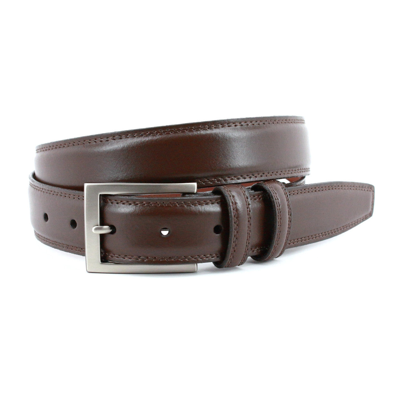 Aniline Leather Belt in Brown