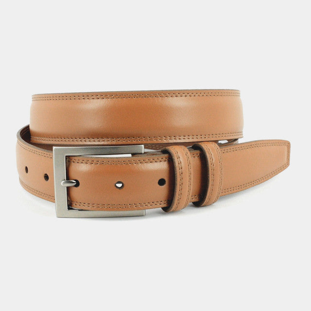 Aniline Leather Belt in Tan