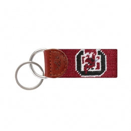 USC Gamecock Needlepoint Key Fob