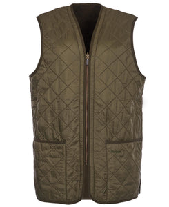 Quilted Zip In Liner in Olive