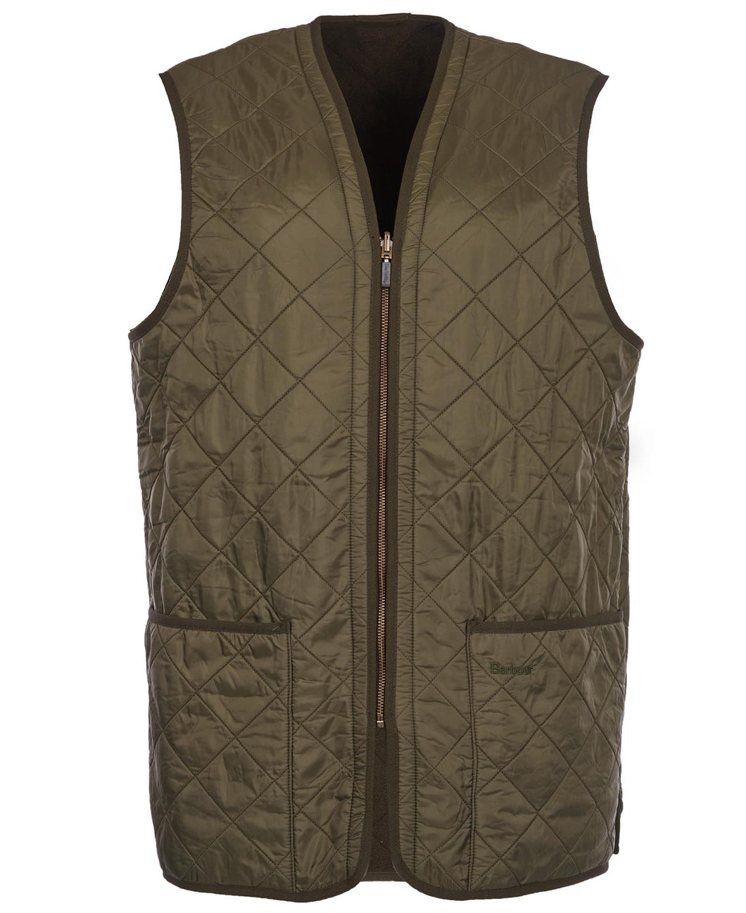 Quilted Zip In Liner in Olive