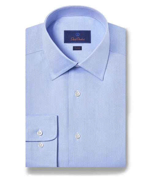 Trim Dobby Dress Shirt in Sky