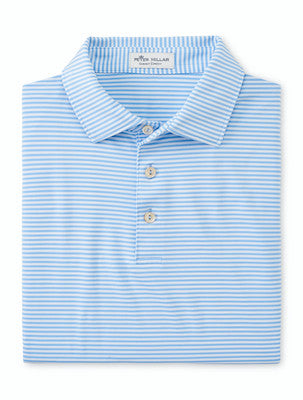 Hales Perf Jersey Polo in Cottage Blue