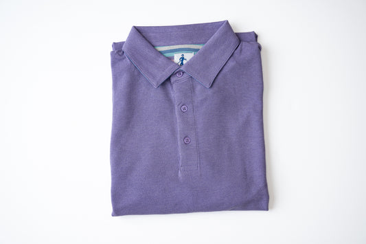 Shelby Pique Performance Polo in Lilac