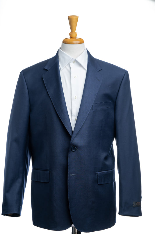 Classic Fit Solid Suit in American Blue