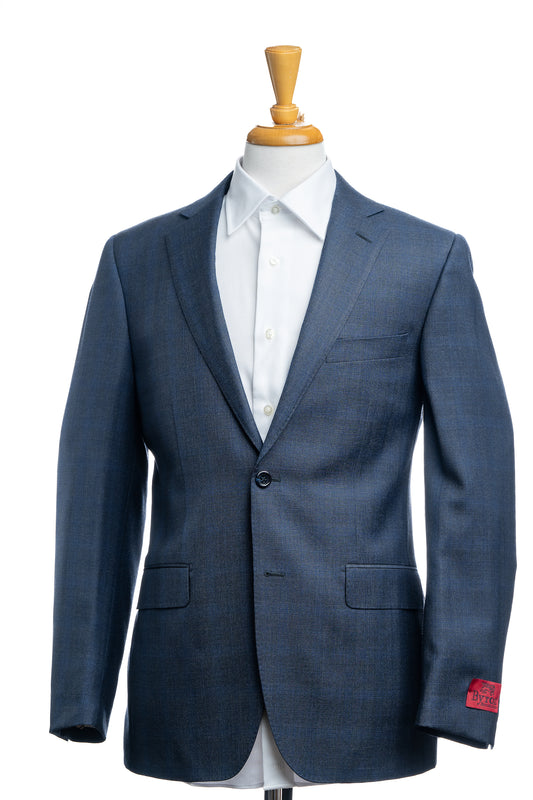 Dover Contemporary Fit Wool Suit in Blue