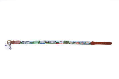 Aiken Scene Needlepoint Belt