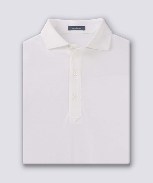 Lester Oxford Performance Polo in White