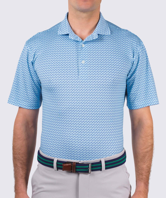 Morgan Palms Performance Polo in Wave/Marine