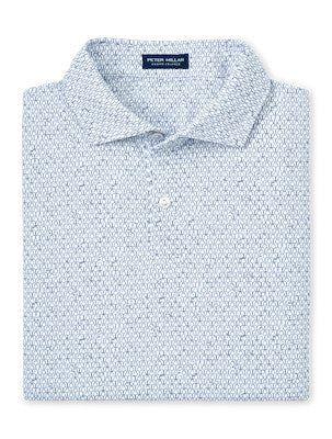 Staccato Performance Jersey Polo in White