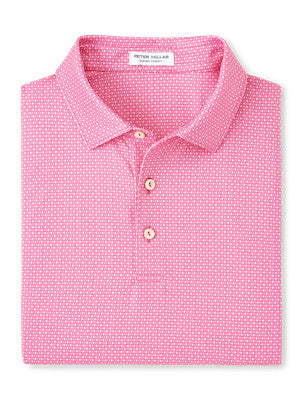 Tesseract Perf Jersey Polo in Pink Ruby