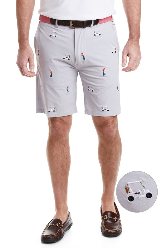 ACKformance Golf Cart Embroidered Short in Stone
