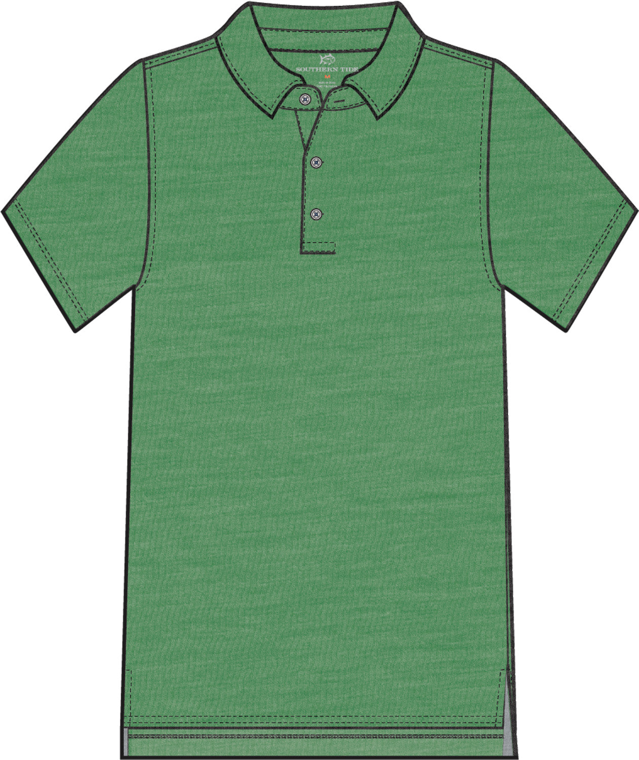 Brrr Perf Heather Polo in Kelly Green