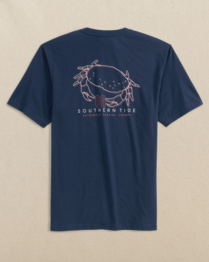 Coastal And Crabby T-Shirt in Dress Blue