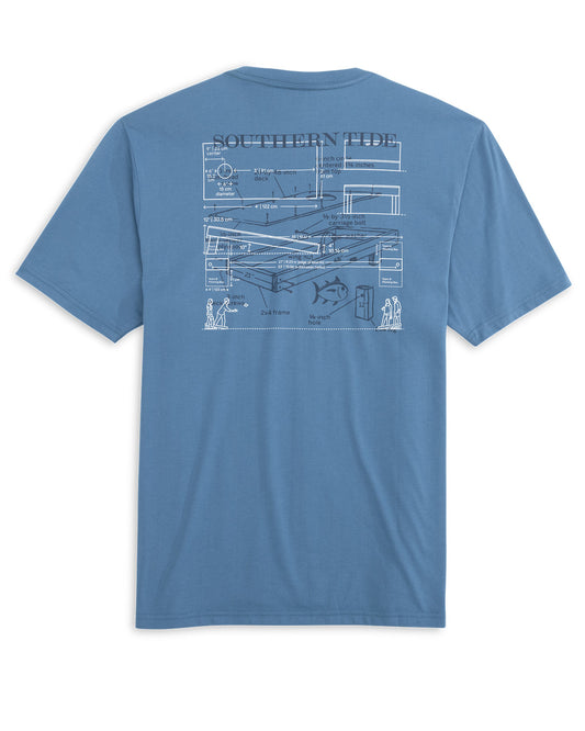 How To Cornhole T-Shirt in Coronet Blue