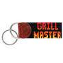 Grill Master Needlepoint Key Fob