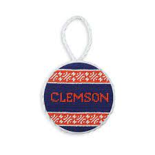 Clemson Needlepoint Ornament