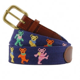 Dancing Bears Needlepoint Belt