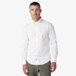 Trim Solid Ellis Oxford Shirt in White