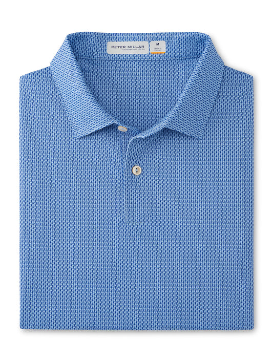 Peter Millar Featherweight Seahorse Polo in Cottage Blue