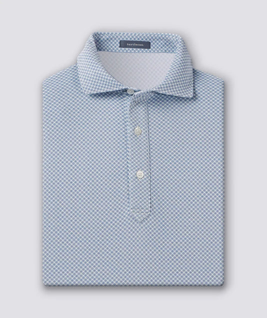 Holt Pattern Performance Polo in Navy & White