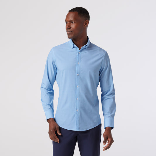 Trim No Tuck Circle Print Performance Shirt in Provence