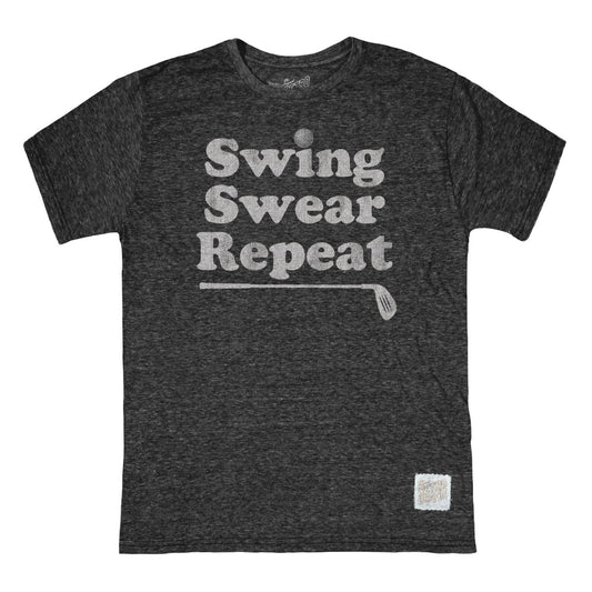 Swing Swear Repeat T-Shirt in Black