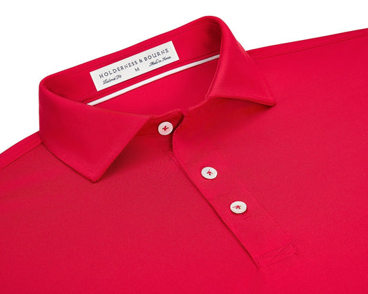 Holderness & Bourne Anderson Performance Polo in Liberty Red