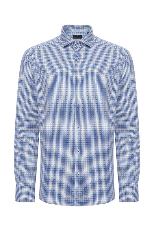 Geometric Dots Shirt in Blue